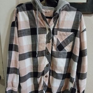 Hooded flannel